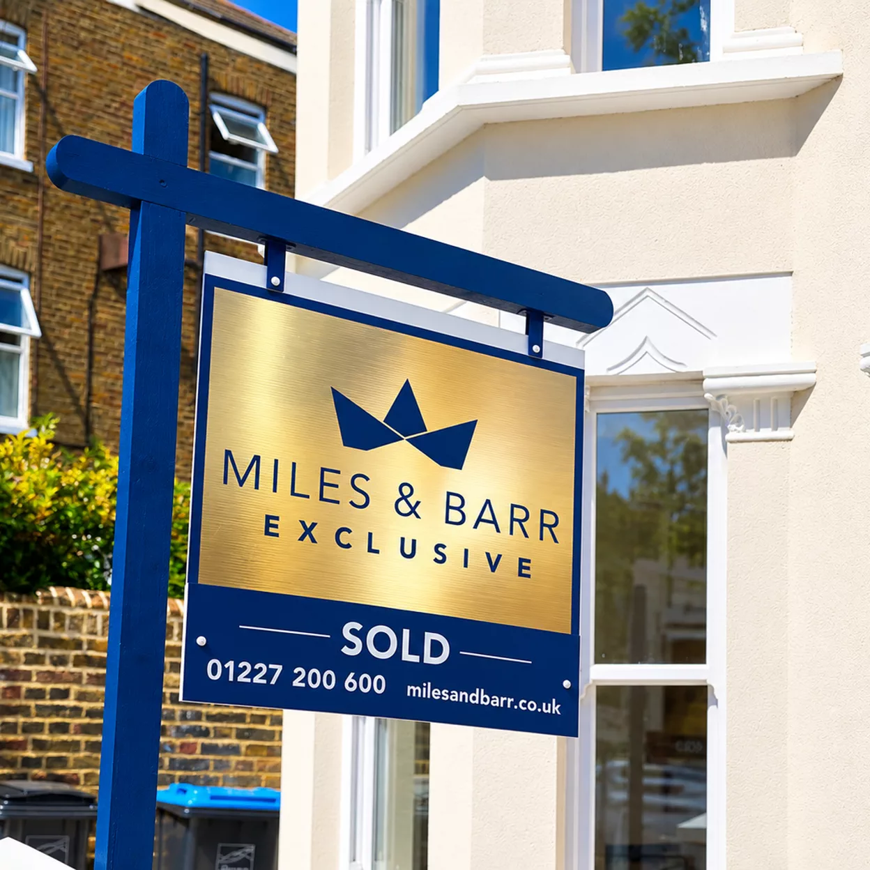 A Miles and Barr Exclusive sold board with a gold mirrored finish