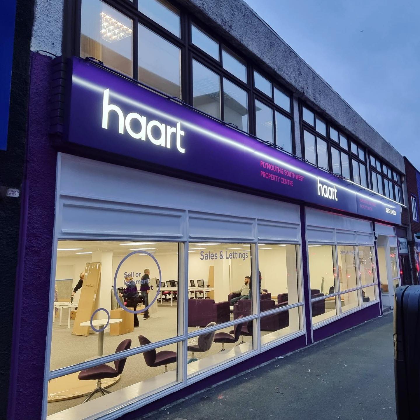 New fascia sign for Haart Plymouth