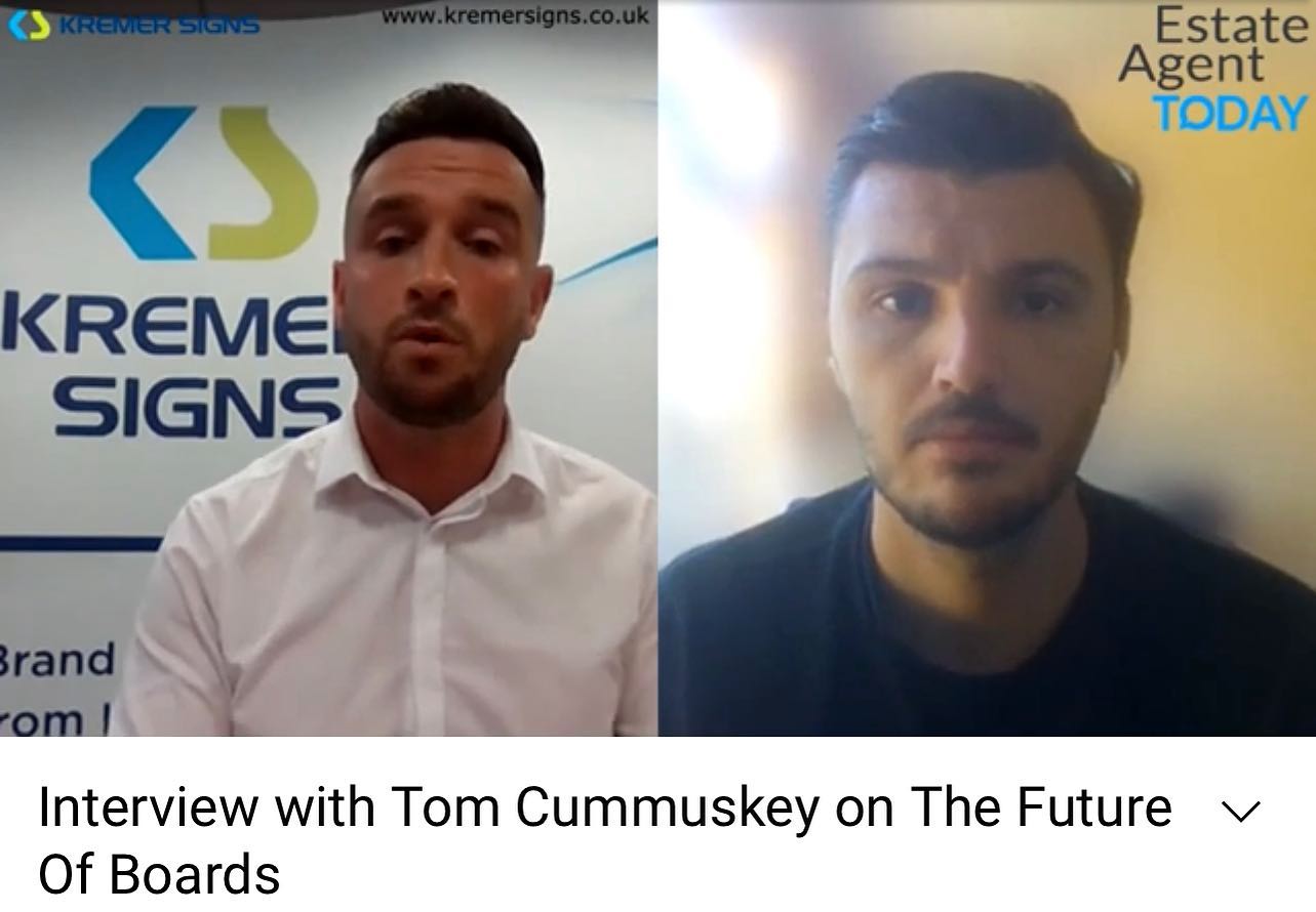 Tom Cummuskey reveals proptech-inspired future for its sale signs