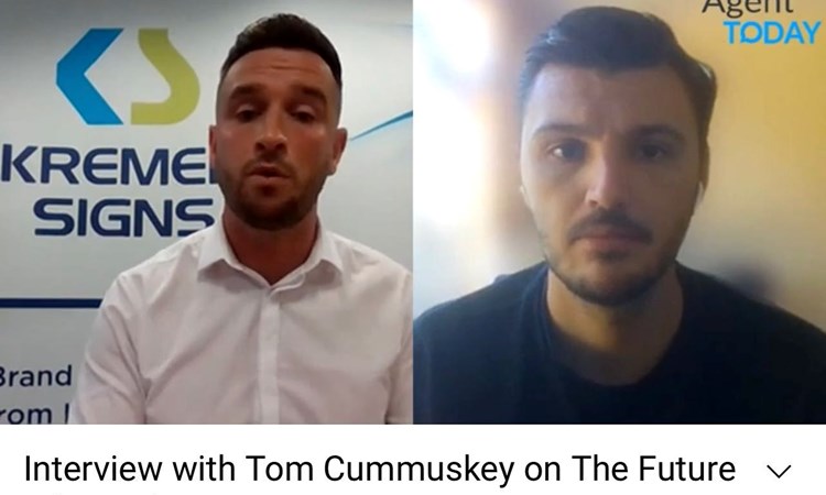 Tom Cummuskey reveals proptech-inspired future for its sale signs