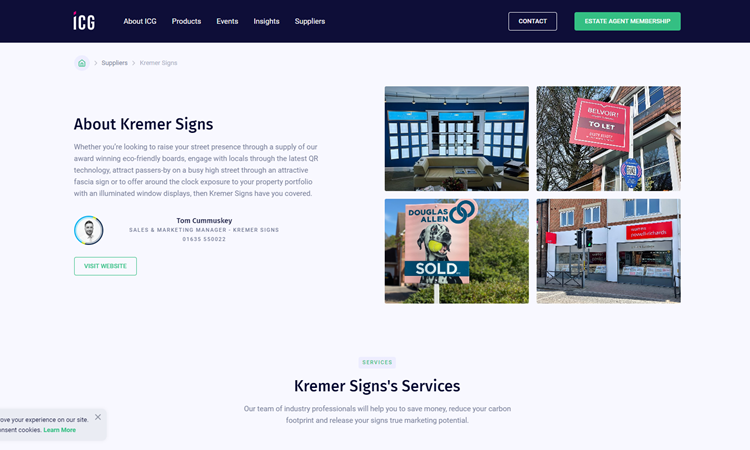 Kremer Signs are New Members of ICG!